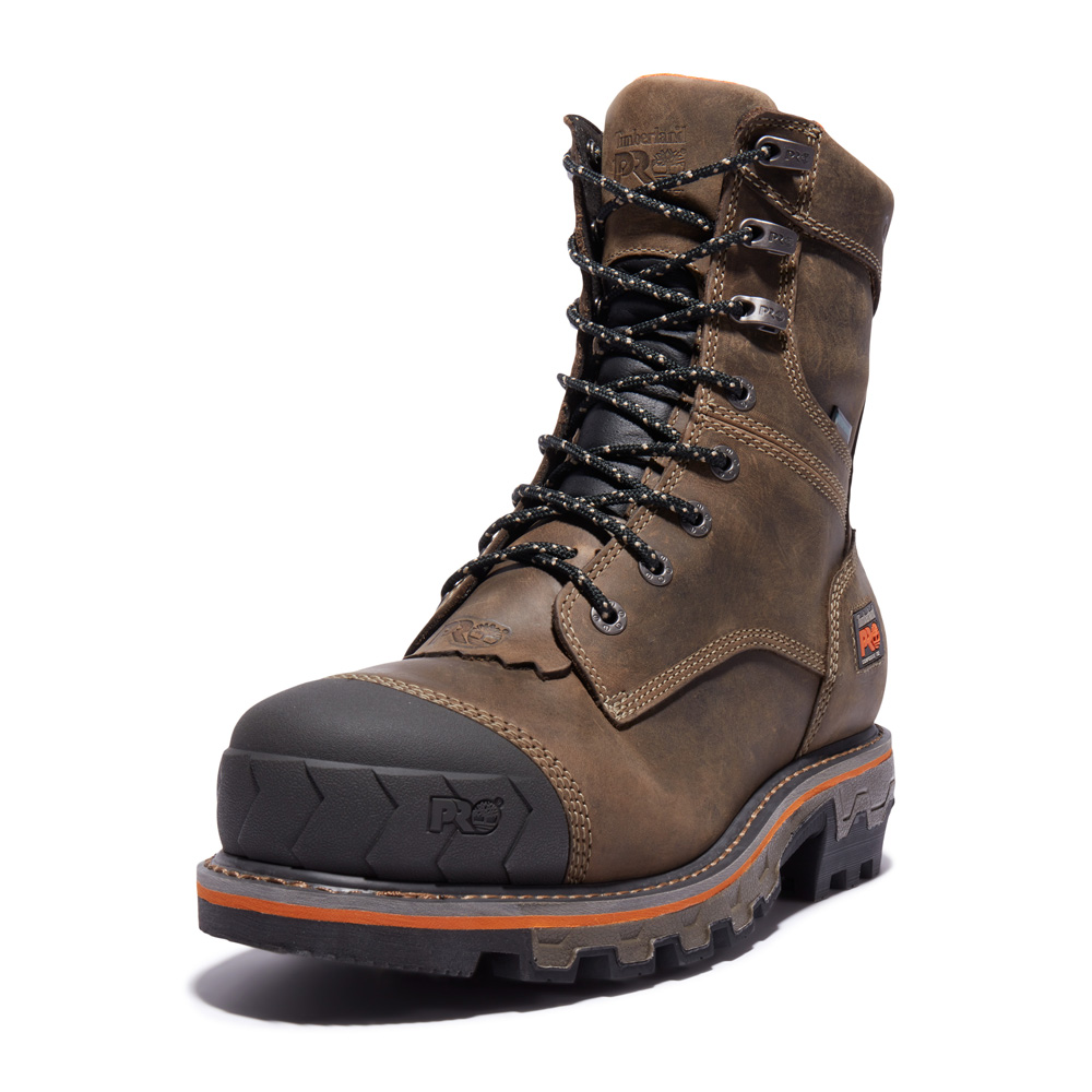 Timberland PRO Men's Boondock HD Logger Composite Toe Waterproof Work Boots from GME Supply