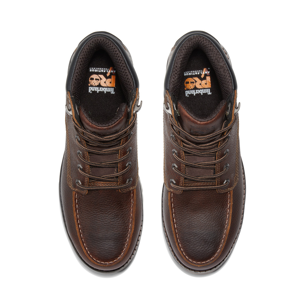 Timberland PRO Men's Irvine 6 Inch Alloy Safety Toe Work Boots - Dark Brown from GME Supply