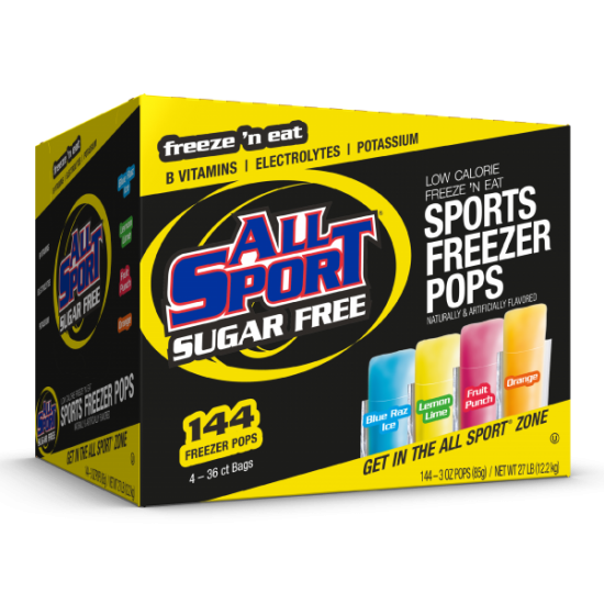 All Sport Sugar Free Freezer Pop - Case of 144 from GME Supply