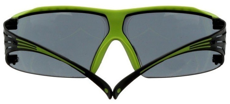 3M SecureFit 400 Series SF402XAS Safety Glasses with Green/Black Temples & Gray Anti-Scratch Lens (20 Pack) from GME Supply