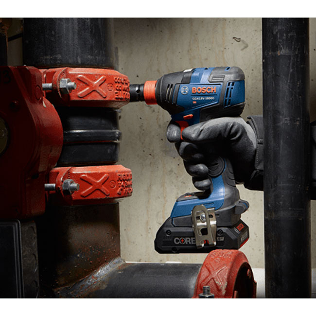 Bosch 18V EC Brushless Connected-Ready Freak 1/4 Inch and 1/2 Inch Two-In-One Bit/Socket Impact Driver (Bare Tool) from GME Supply