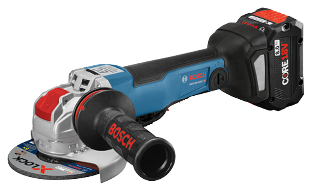 Bosch 18V X-LOCK EC Brushless Angle Grinder from GME Supply
