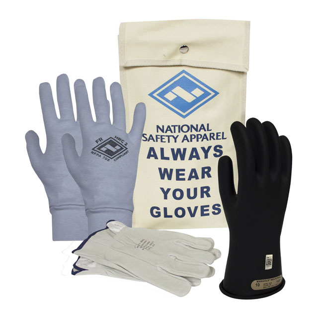 National Safety Apparel ArcGuard Rubber Voltage Glove Premium Kit from GME Supply