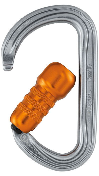Petzl Bm'D Asymmetrical Aluminum Carabiner from Columbia Safety