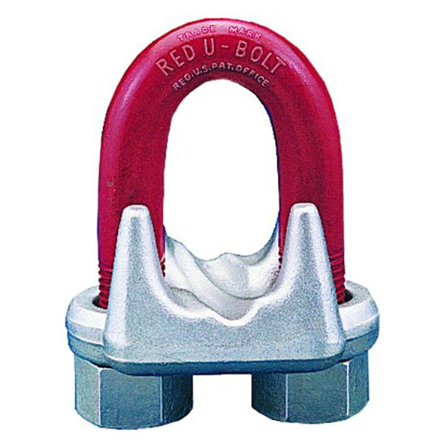 Crosby G450 3/8 Inch Red-U-Bolt Wire Rope Clip from GME Supply