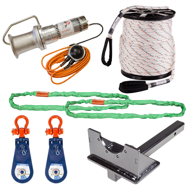AB Chance Straight Mount Capstan Hoist Truck Kit with Crosby McKissick Blocks from GME Supply