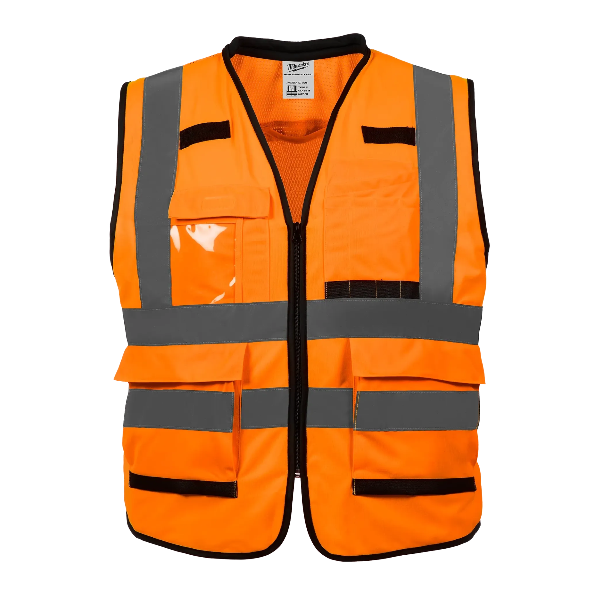 Milwaukee Class 2 High Visibility Orange Performance Safety Vest - GME ...