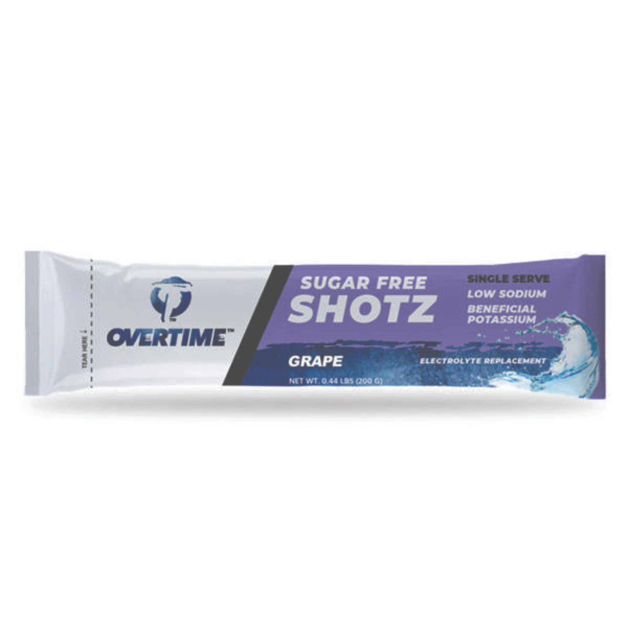 Overtime 50 Pack Sugar Free Single Flavor Electrolyte Drink Mix ...