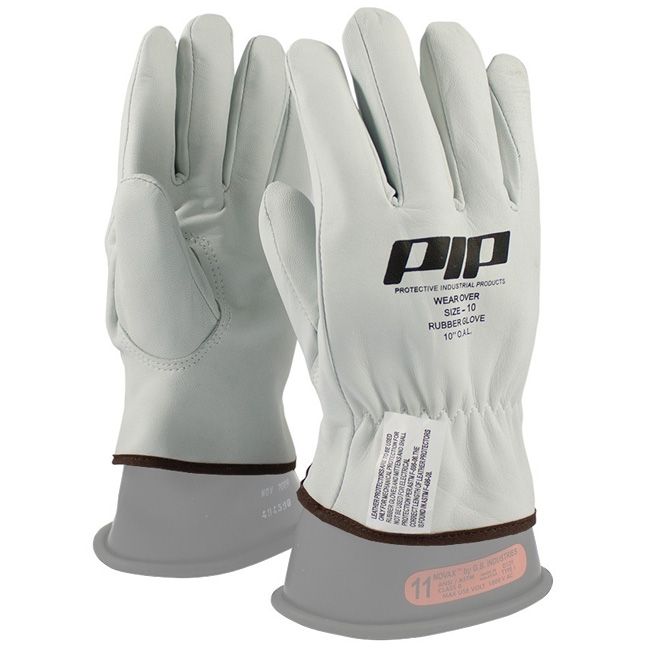 PIP Top Grain Driver's Style Goatskin Leather Protector for Class 00-0 Novax Gloves (Single Pair) from GME Supply