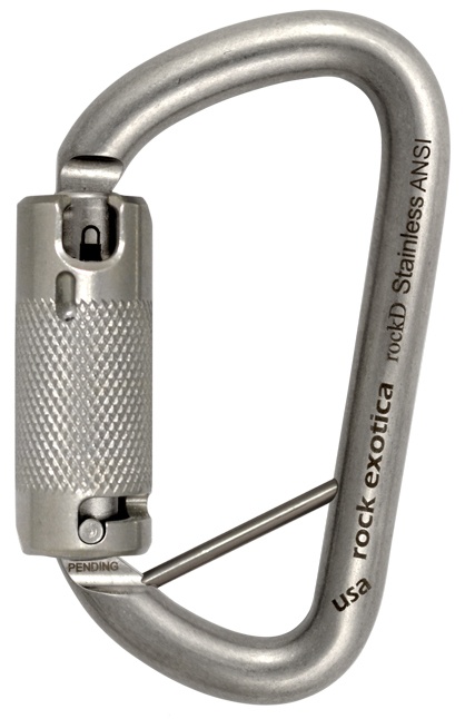Rock Exotica rockD ANSI LPA Stainless Steel Carabiner C2S LPAA from GME Supply