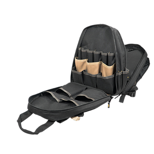 Custom Leather Craft 48 Tool Pocket Backpack from GME Supply