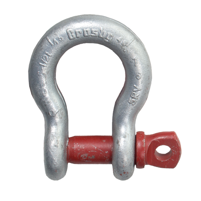 Crosby G-209 Galvanized Screw Pin Shackles from Columbia Safety