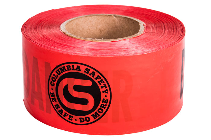 Columbia Safety "Danger" Barricade Tape - 3 Inch x 1000 Feet from Columbia Safety
