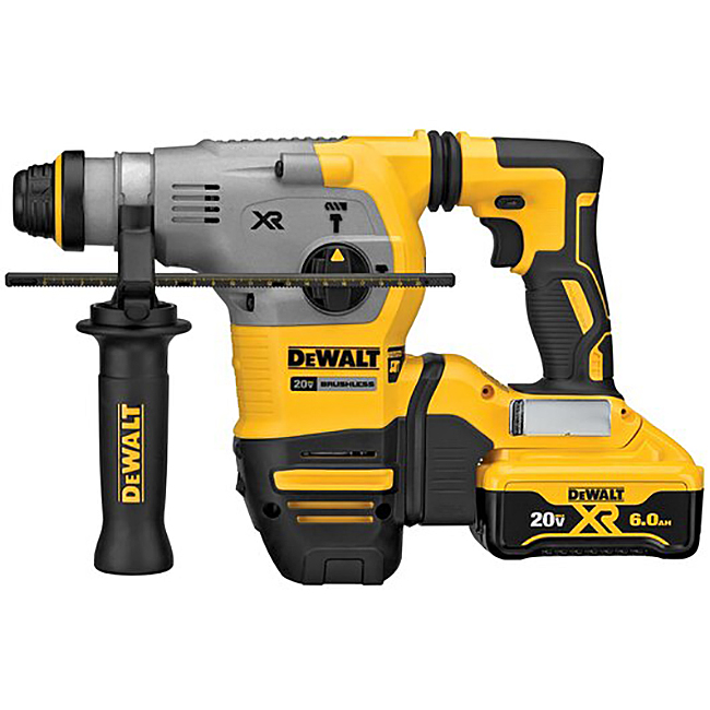 20V MAX 1-1/8 inch XR Brushless Cordless SDS PLUS L-Shape Rotary Hammer Kit from GME Supply