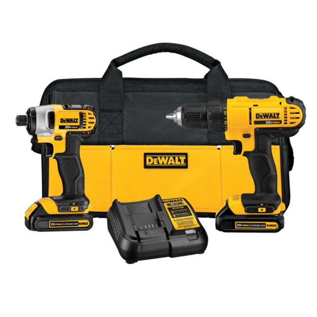 DeWALT 20V Max Cordless Drill Driver & Impact Driver Combo Kit from Columbia Safety