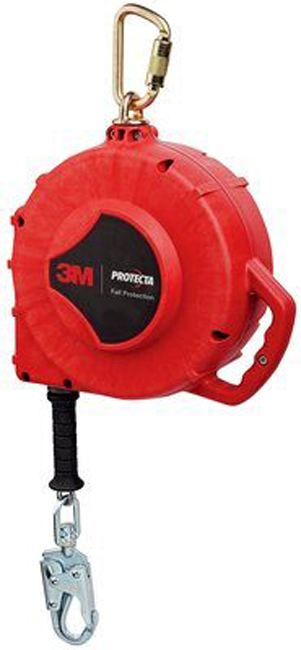 3M PROTECTA Rebel Self Retracting Lifeline - 66 feet-Swiveling Anchorage Loop With Carabiner-Self-locking Swiveling Snap Hook from GME Supply