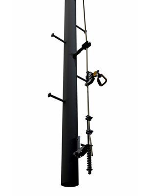 3M DBI-SALA Lad-Saf Upper and Lower Brackets for Monopole, Galvanized Steel, 4 Users from GME Supply