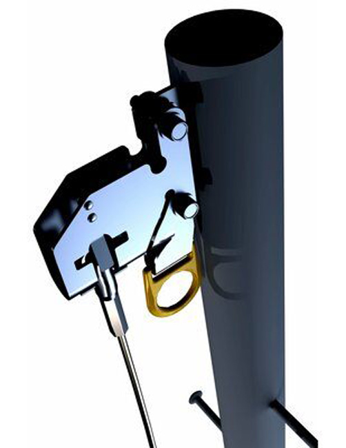 3M DBI-SALA Lad-Saf Upper and Lower Brackets for Monopole, Galvanized Steel, 4 Users from GME Supply