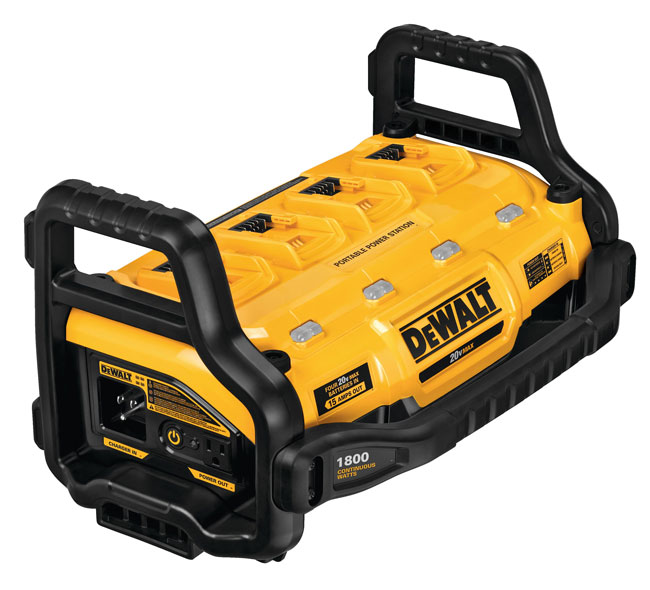 DeWALT 1800 Watt Portable Power Station and Simultaneous Battery Charger from GME Supply
