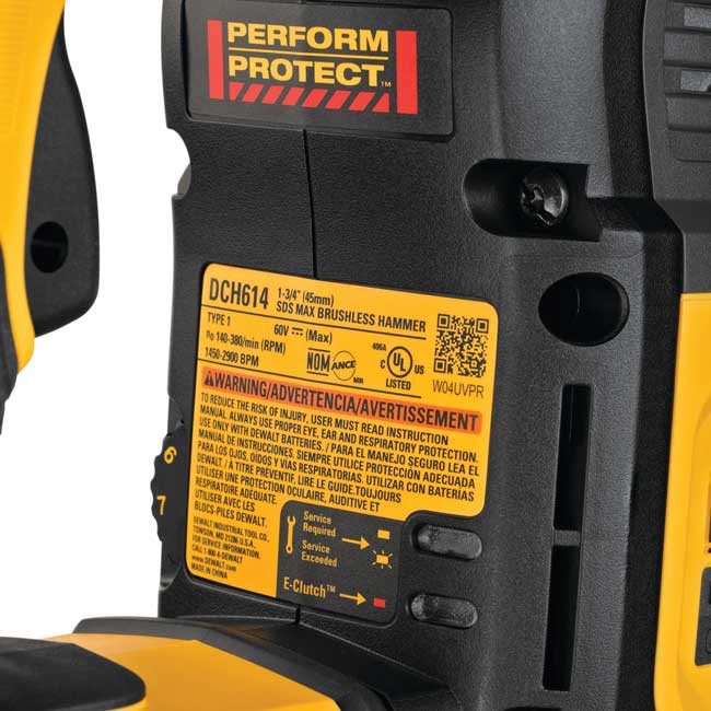 DeWALT 60V MAX 1-3/4 Inch SDS Max Brushless Combination Hammer (Bare Tool) from GME Supply