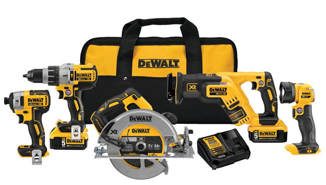 DeWALT 20V Max XR 5-Tool Combo Kit from GME Supply