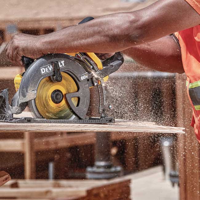 DeWALT Flexvolt 60V Max 7-1/4 in Cordless Worm Drive Style Saw with 9.0AH Battery Kit from Columbia Safety