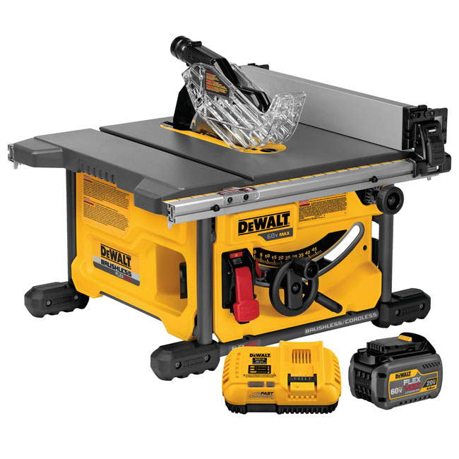 DeWALT Flexvolt 60V MAX Table Saw 1 Battery Kit from GME Supply