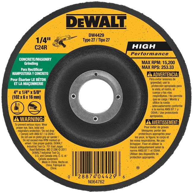 DeWALT Masonry Grinding Wheels Type 27 from GME Supply