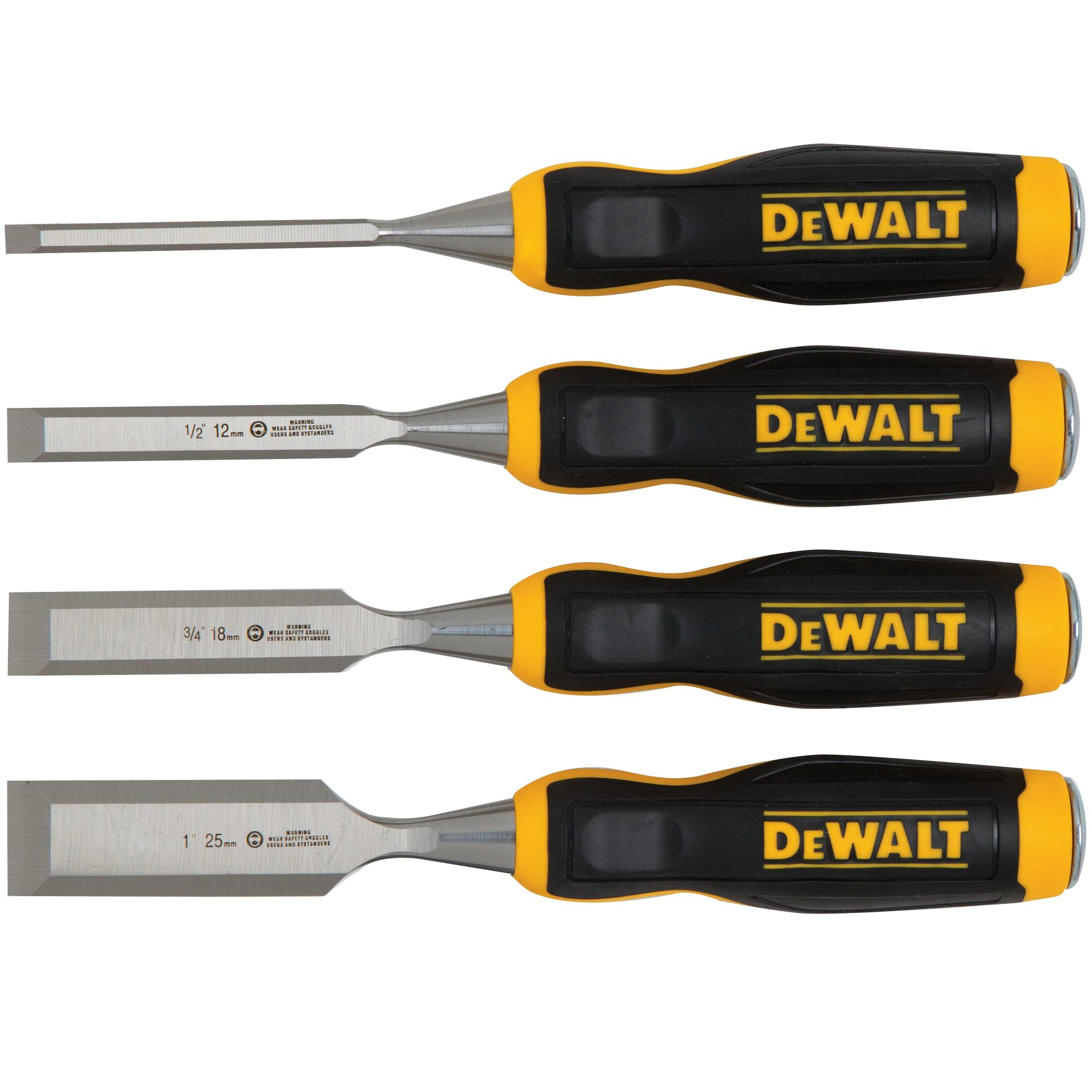DeWALT 4 Piece Wood Chisel Set from GME Supply