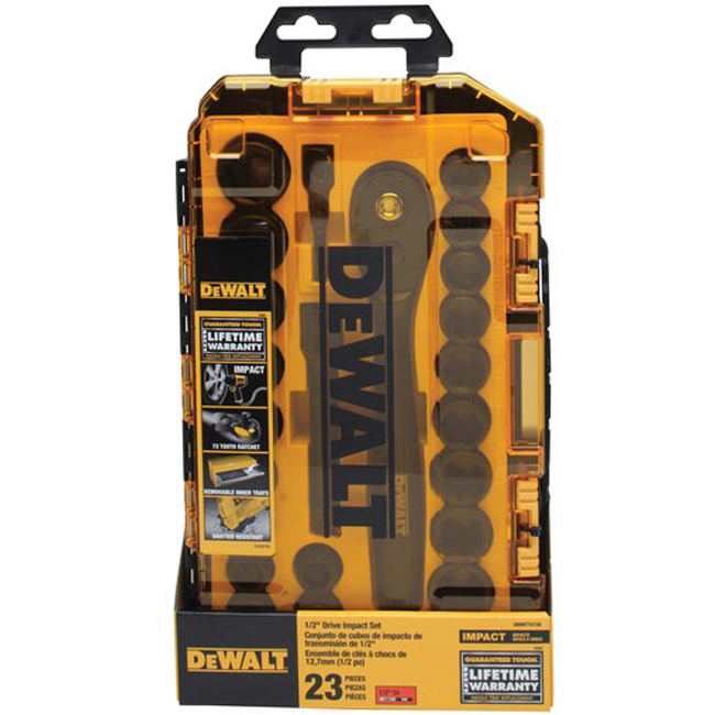 DeWALT 23 Piece 1/2 in Drive Combination Impact Socket Set from GME Supply
