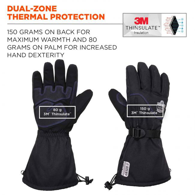 Ergodyne ProFlex 825WP Thermal Waterproof Winter Work Gloves from Columbia Safety