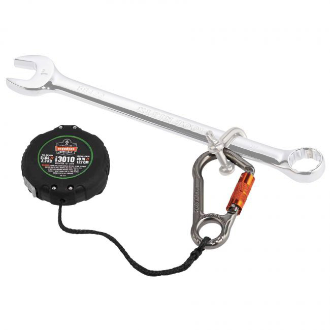 Ergodyne Squids 3010 Retractable 5 lb Tool Lanyard with Belt Loop Clip from GME Supply