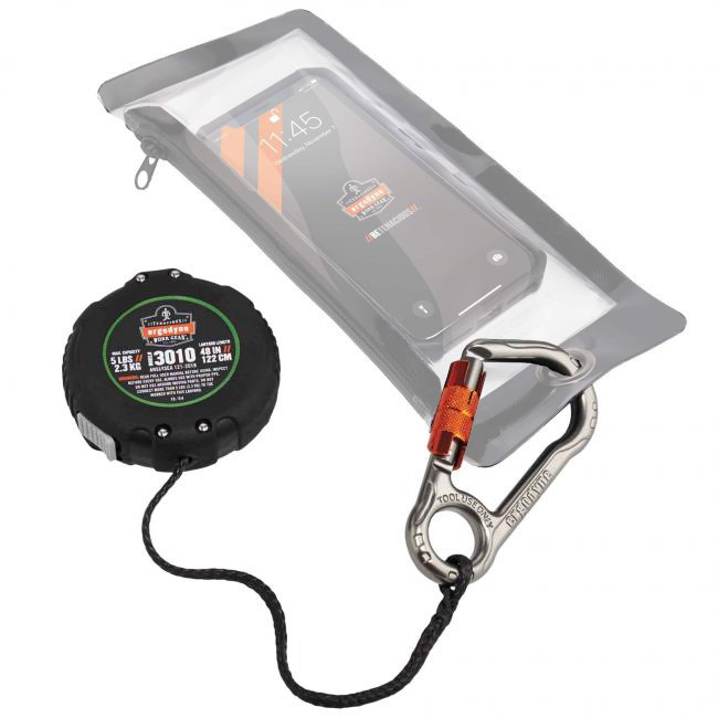 Ergodyne Squids 3010 Retractable 5 lb Tool Lanyard with Belt Loop Clip from GME Supply