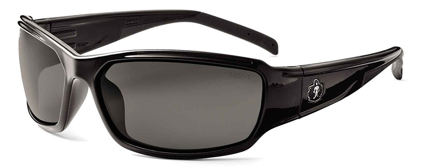 Ergodyne Skullerz Thor Anti-Fog Safety Glasses with Smoke Lens and Black Frame from GME Supply
