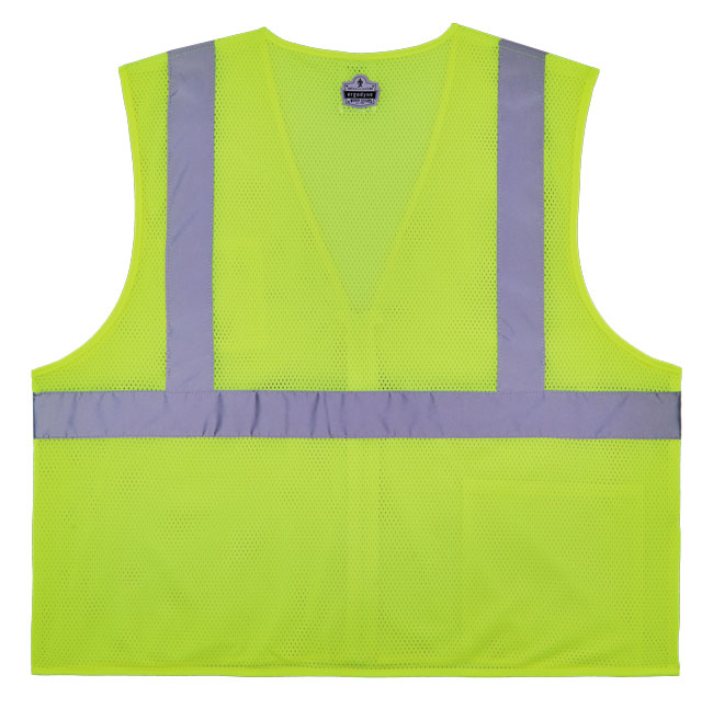 GloWear 8256Z Class 2 Self-Extinguishing Hi-Vis Safety Vest from GME Supply