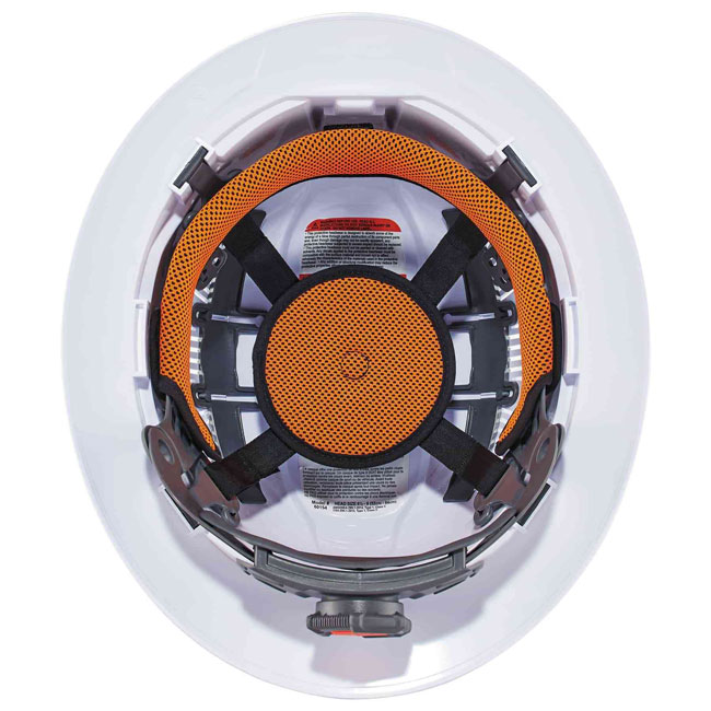 Ergodyne Skullerz 8973LED Class C Full Brim Hard Hat + LED Light with Ratchet Suspension from GME Supply