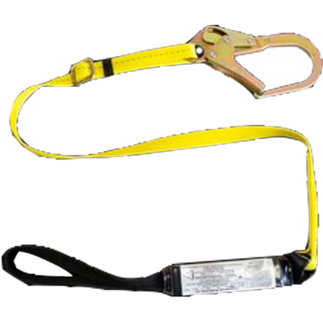 French Creek Adjustable Loop Top Shock Absorbing 5.5 Foot Lanyard with 2.5 Inch Rebar Hook from GME Supply