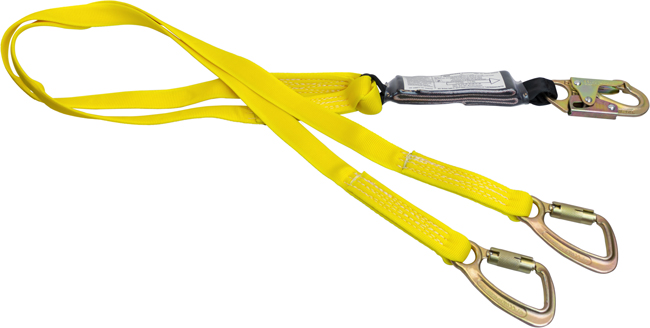 French Creek Twin Leg Web Shock Absorbing Lanyard from GME Supply