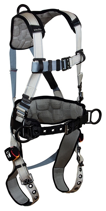FallTech FlowTech LTE Belted 3 D-Ring Climbing Harness with Trauma Relief Straps from GME Supply