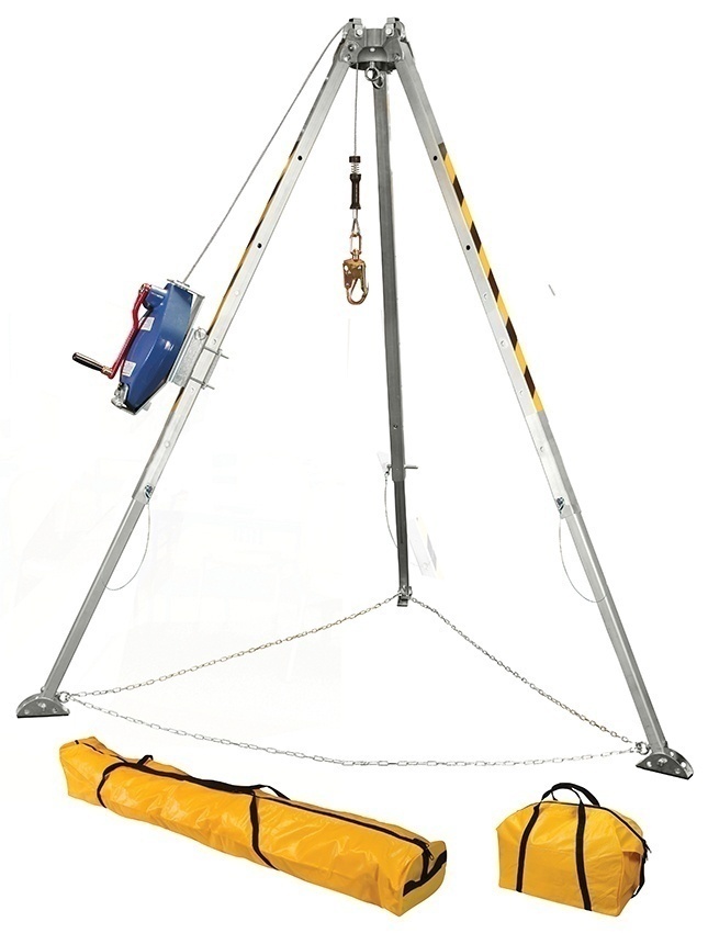 FallTech Tripod Kit With Galvanized Cable and Storage Bags from GME Supply