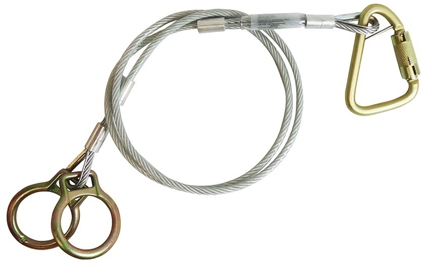 FallTech Galvanized Cable Sling Anchor with Carabiner from GME Supply