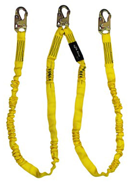 Elk River 6 Foot NoPac Energy Absorbing Twin Leg Lanyard with Steel Snaphooks from GME Supply