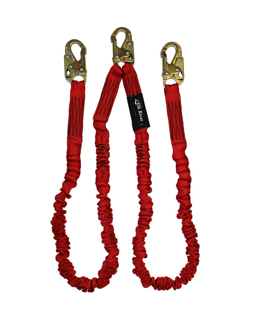 Elk River FLEX-NoPac Twin Leg Lanyard with Steel Snaphooks from GME Supply