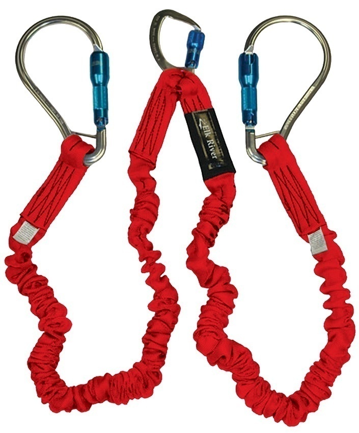 Elk River FLEX-NoPac Twin Leg Lanyard with Aluminum Carabiners from GME Supply