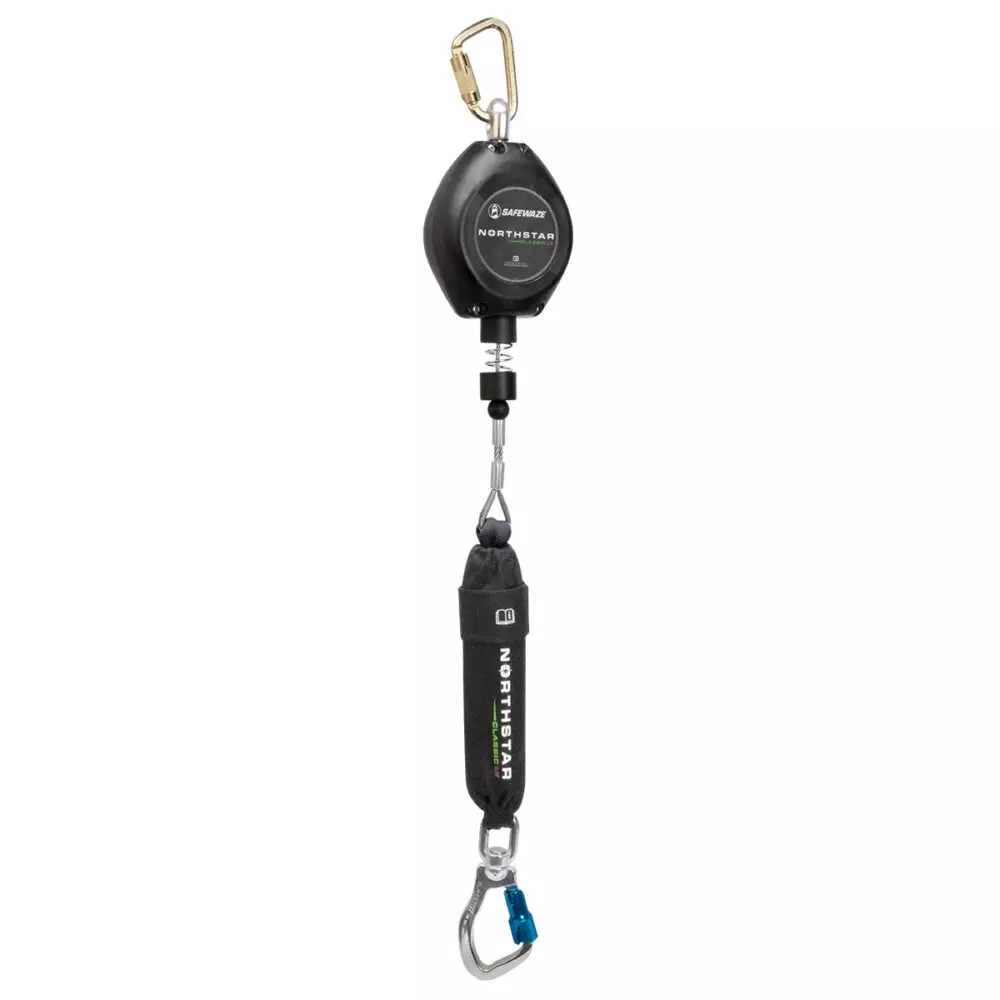 Safewaze Class 1 20 Foot Cable Leading Edge SRL with Integral Shock Pack from GME Supply