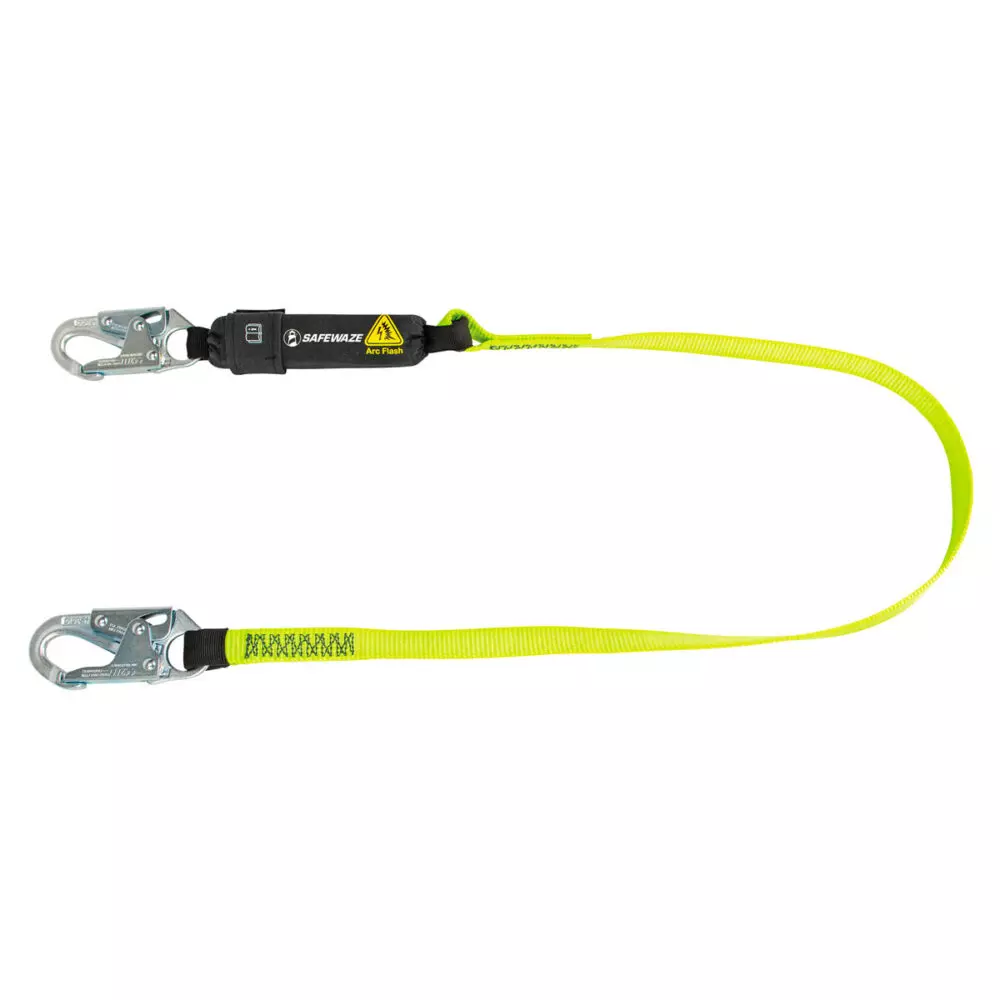 Safewaze Arc Flash 6 Foot Energy Absorbing Lanyard with Snap Hook from Columbia Safety