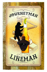 Journeyman Lineman Bottle Opener from GME Supply