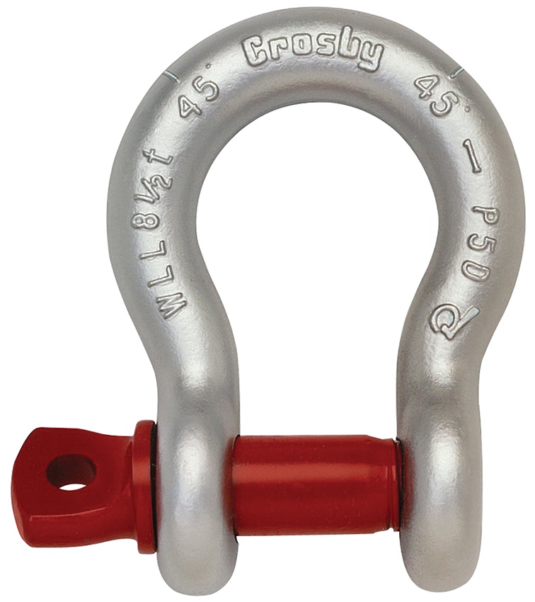 Crosby G-209 Galvanized Screw Pin Shackles from Columbia Safety