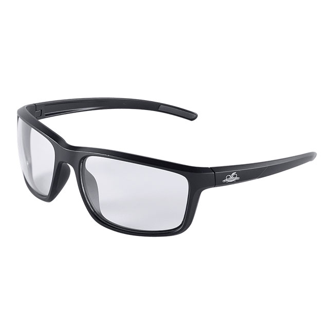 Bullhead Safety Pompano Matte Black with Clear Anti-Fog Lens Safety Glasses from GME Supply
