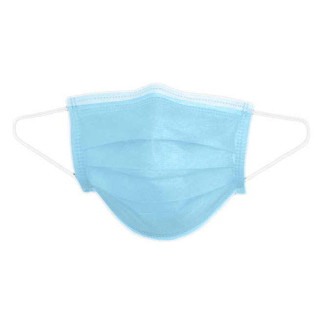 Global Glove Disposable 3 Ply Face Mask with Ear Loops (50 Pack) from GME Supply